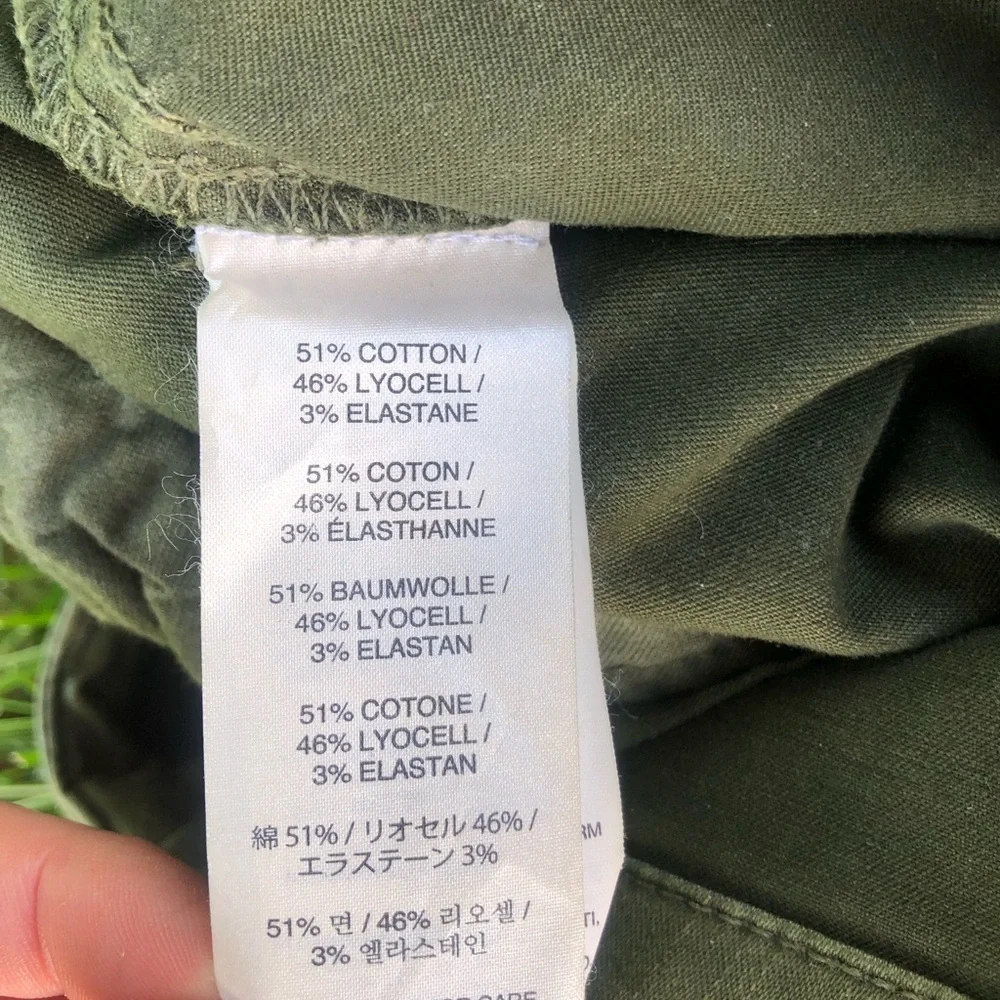 J Crew utility  chino pants in olive green